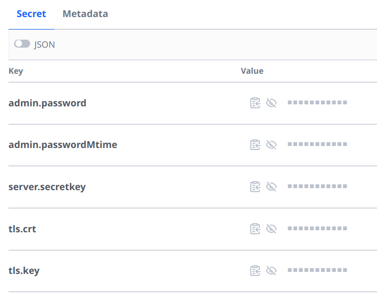 HashiCorp Vault UI, die Schnittstelle zur Geheimnisverwaltung und Versionierung zeigt