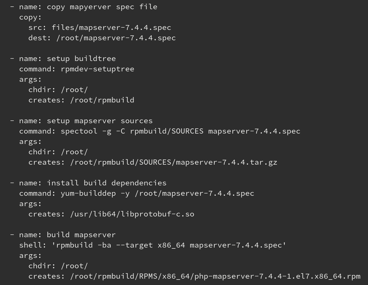 Komplexes KVM Packer Terraform Ansible Setup-Diagramm für RPM-Erstellung