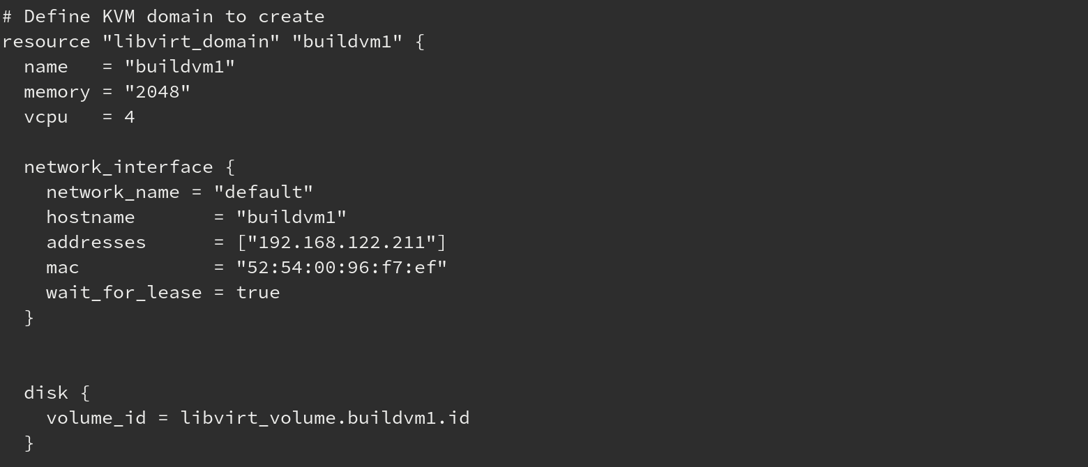 KVM mit Packer Terraform und Ansible Workflow-Diagramm für RPM-Paket-Erstellung