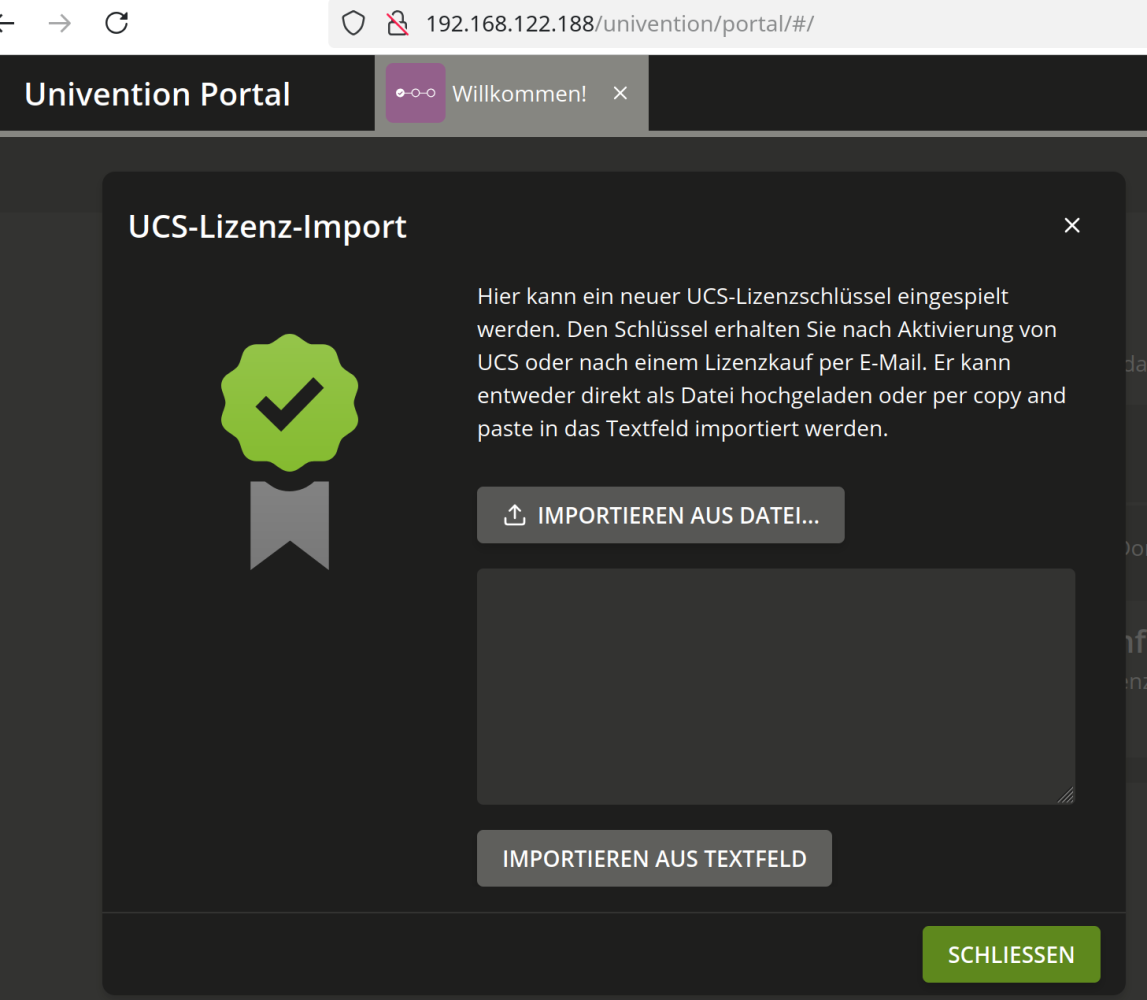Proxmox-Knotenspeicher mit hochgeladenem Linux Mint ISO